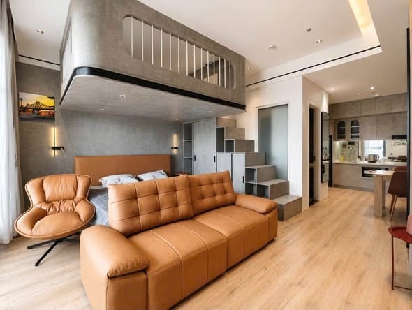 Panoma Studio Apartment - Long-term Lease — Studio fully furnished (photo 1)