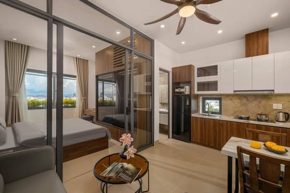 Spacious 1br Apartment with Rooftop Gym - Son Tra — 1BR fully furnished (photo 3)