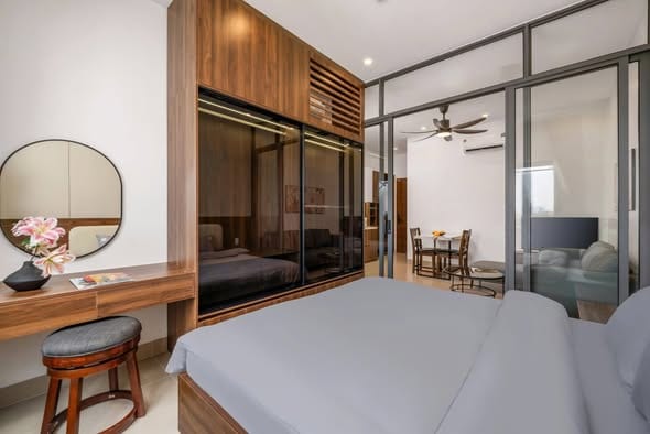 Spacious 1br Apartment with Rooftop Gym - Son Tra — 1BR fully furnished (photo 4)
