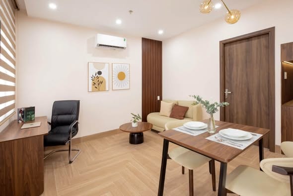 1br Brand-new Apartment with Private Laundry - Ba Huyen Thanh Quan — 1BR fully furnished (photo 1)