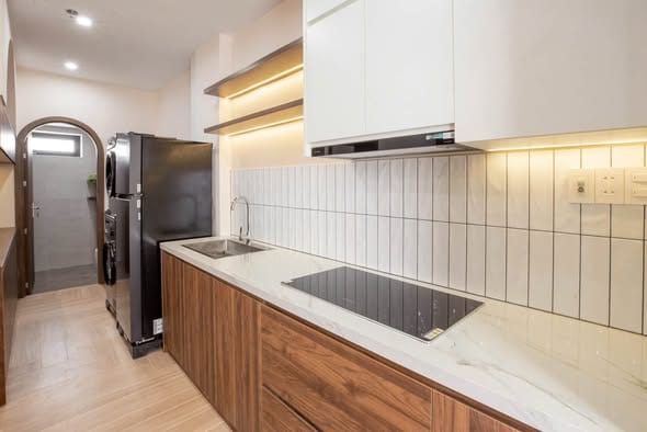 1br Brand-new Apartment with Private Laundry - Ba Huyen Thanh Quan — 1BR fully furnished (photo 3)