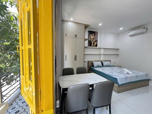 Studio with Balcony, Fully Furnished - An Thuong — Studio fully furnished (photo 3)