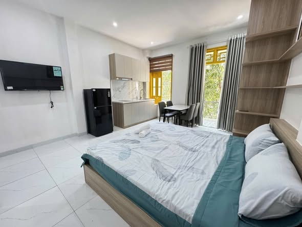 Studio with Balcony, Fully Furnished - An Thuong — Studio fully furnished (photo 4)
