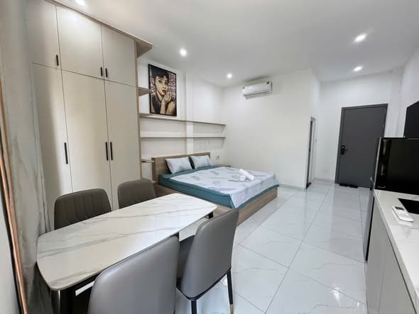 Studio with Balcony, Fully Furnished - An Thuong — Studio fully furnished (photo 5)