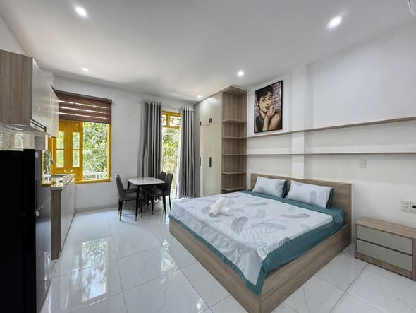Studio with Balcony, Fully Furnished - An Thuong — Studio fully furnished (photo 1)