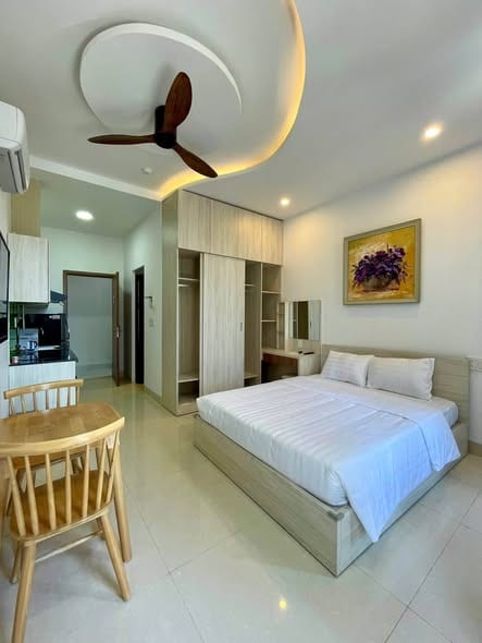 Bright Studio Apartment with Balcony - My An — Studio fully furnished (photo 4)