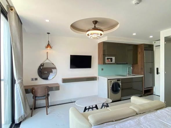Bright Apartment with Private Washer - Phuoc Truong — 1BR fully furnished (photo 2)