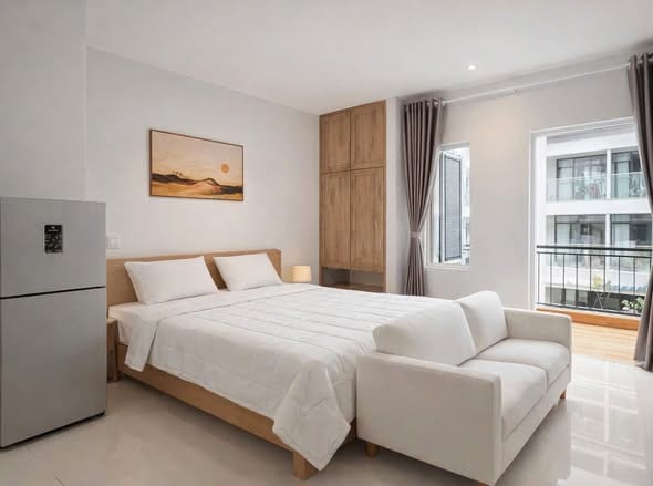 Spacious 1br Apartment with Large Balcony - An Thuong — 1BR fully furnished (photo 1)
