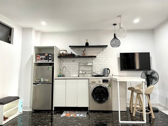 New 1br with Bathtub, Near Pham Van Dong Beach - Son Tra — 1BR fully furnished (photo 5)