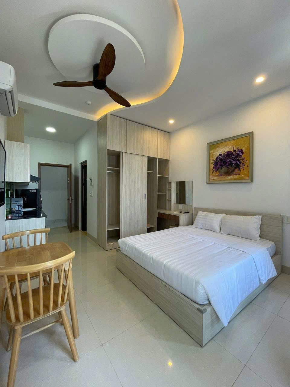 High Floor Studio Apartment with Balcony - My An — Studio fully furnished (photo 4)
