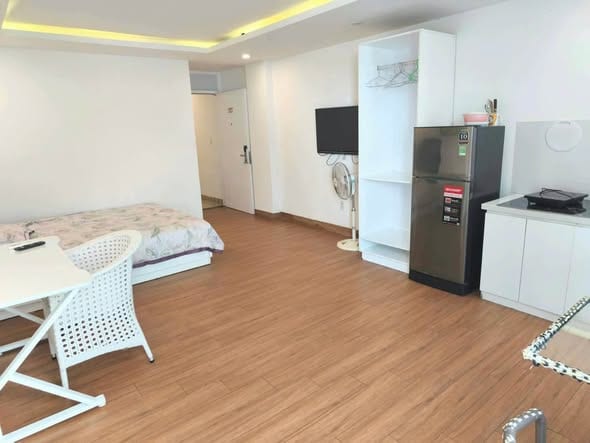 Furnished Apartment with Rooftop Pool - Nguyen Van Thoai — Studio fully furnished (photo 3)