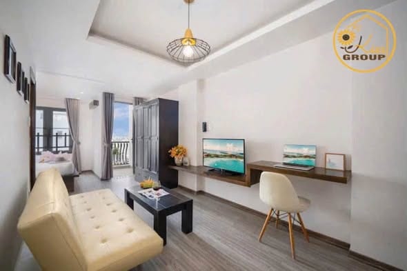 High-floor Studio with Balcony, Pool - My An — Studio fully furnished (photo 2)