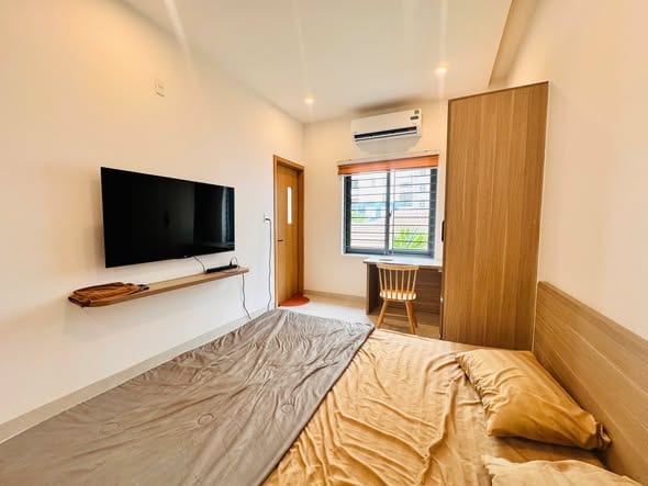Bright Apartment with Private Washer - An Trung — Studio fully furnished (photo 1)