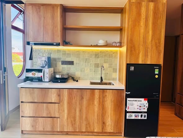 New Studio Apartment with Street View - Ngu Hanh Son — Studio fully furnished (photo 5)