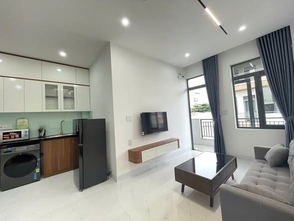 1br Modern Apartment with Private Laundry - An Thuong — 1BR fully furnished (photo 3)