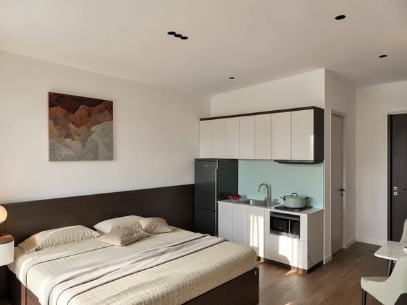Newly Furnished Studio Apartment - Ngu Hanh Son — Studio fully furnished (photo 3)