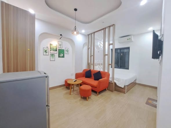Furnished Studio, Flexible Hours - An Thuong — Studio fully furnished (photo 1)