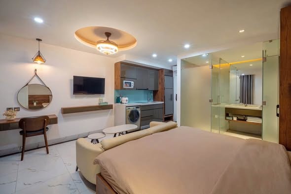 Serviced Studio Near My Khe Beach - Son Tra — Studio fully furnished (photo 3)