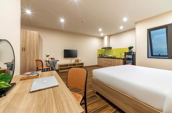 Fully Furnished Apartment Near My Khe Beach - Son Tra — 1BR fully furnished (photo 5)