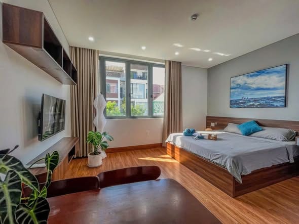 Studio with Large Window, Near Beach - An Thuong — Studio fully furnished (photo 1)