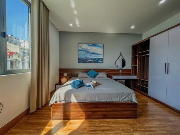Studio with Large Window, Near Beach - An Thuong — Studio fully furnished (photo 2)