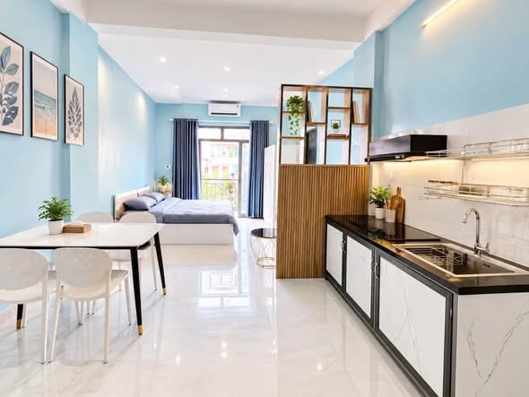 Rooms for Rent Near Tho Quang Beach - Son Tra — Studio fully furnished (photo 2)