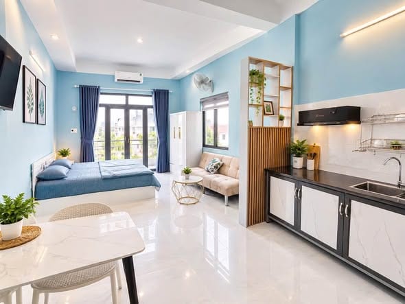 Rooms for Rent Near Tho Quang Beach - Son Tra — Studio fully furnished (photo 1)