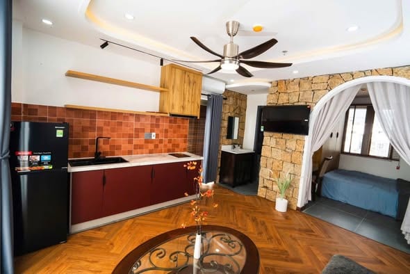 Modern Apartment for Rent - Son Tra — 1BR semi furnished (photo 5)
