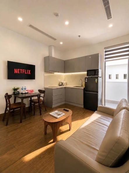 Premium 1br Apartment with Rooftop Pool - My An — 1BR fully furnished (photo 3)