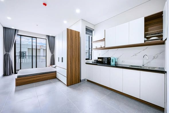 Studio with Balcony, Fully Furnished - Ngu Hanh Son — Studio fully furnished (photo 3)